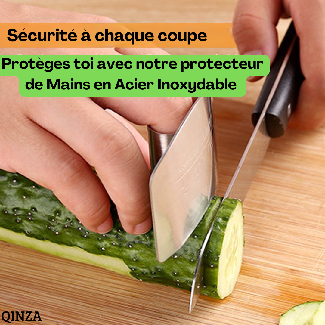 ManiPro™ - Protecteurs de Mains en Acier Inoxydable pour Cuisine