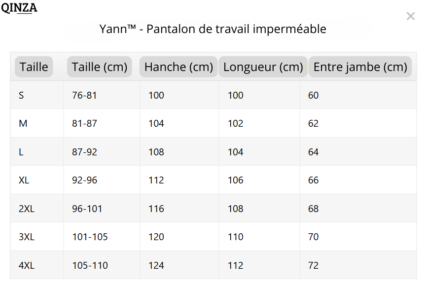 Yann™ | Pantalon imperméable de travail