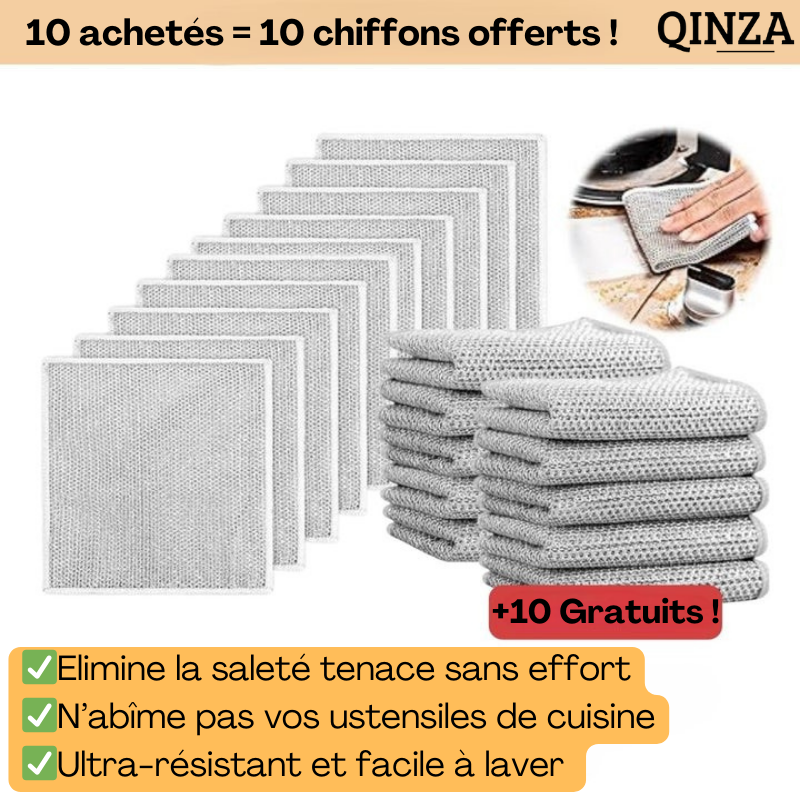 CleanTOP™ - Chiffons métalliques pour nettoyage sans rayures
