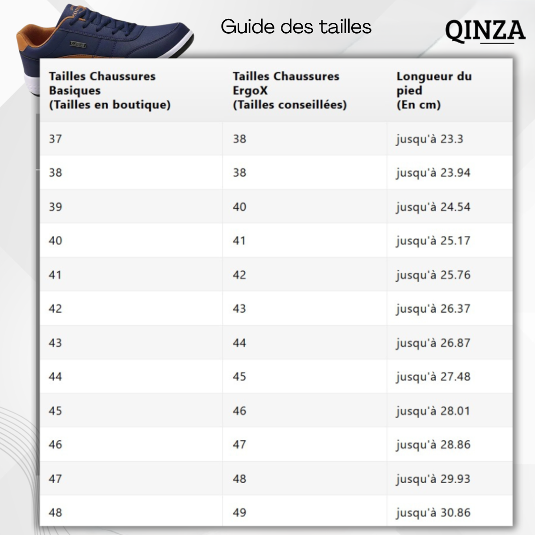 ErgoX™ -  Chaussures ergonomiques unisexes confort optimal et soulagement de la douleur
