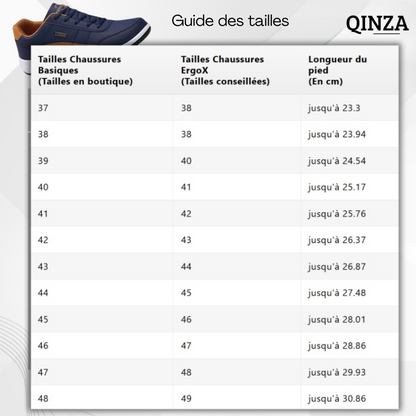 ErgoX™ -  Chaussures ergonomiques unisexes confort optimal et soulagement de la douleur
