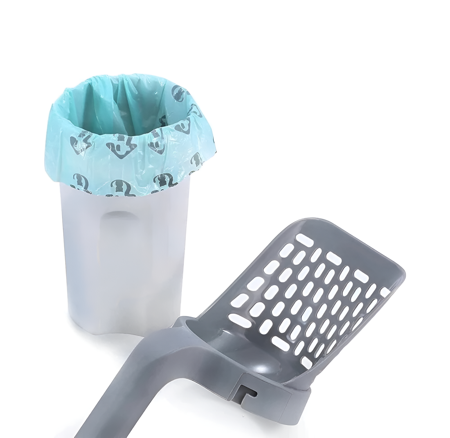 CleanCat™ | Pelle avec poubelle intégrée pour litière