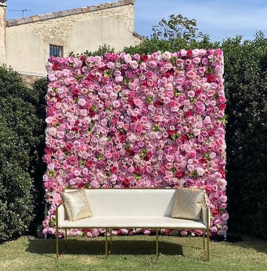 Mur de fleurs